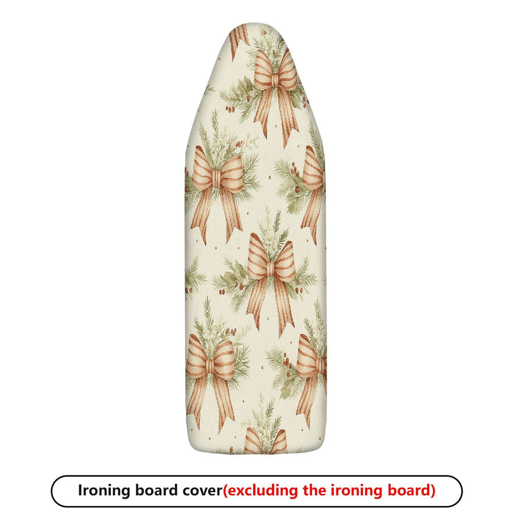 1-Piece Festive Ribbon Pinecone Christmas  Ironing Board Cover, Universal Size, Without Board