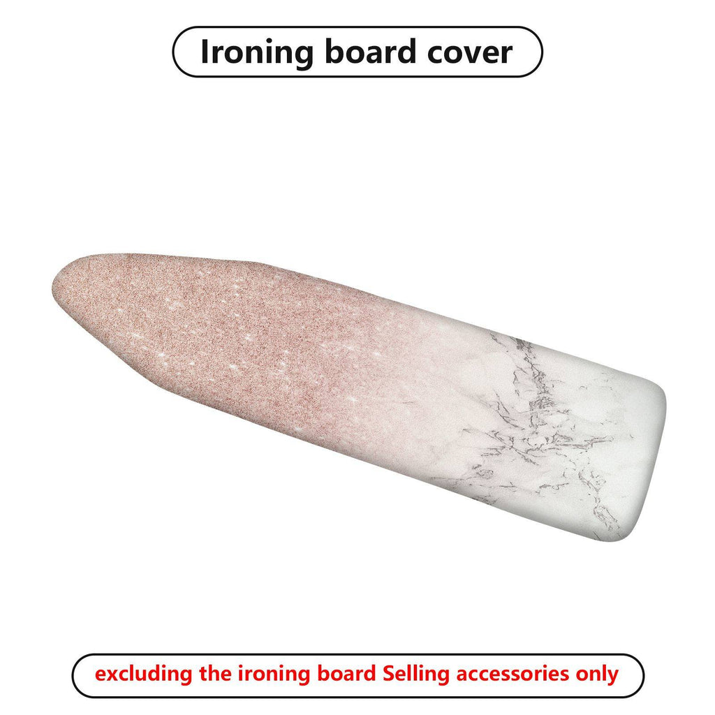 1-Piece Marble Pink White Gradient  Ironing Board Cover, Universal Size, Without Board