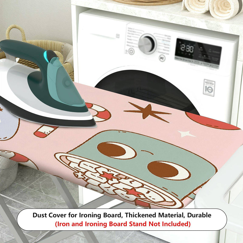 1-Piece Gingerbread Candy Cane Christmas  Ironing Board Cover, Universal Size, Without Board