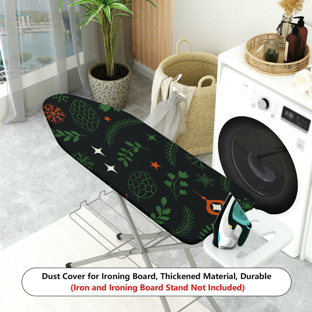 1-Piece Christmas Leaf Star  Ironing Board Cover, Universal Size, Without Board