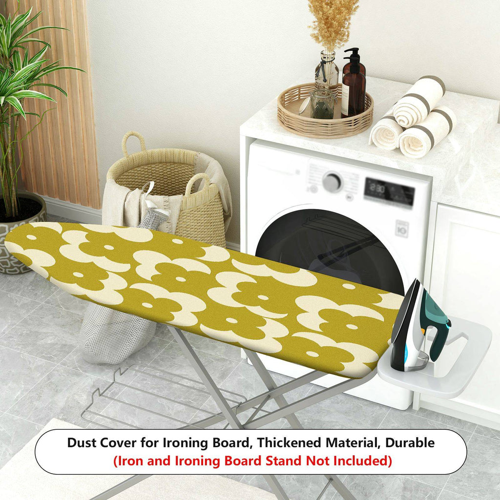 1-Piece Floral Green White Retro  Ironing Board Cover, Universal Size, Without Board