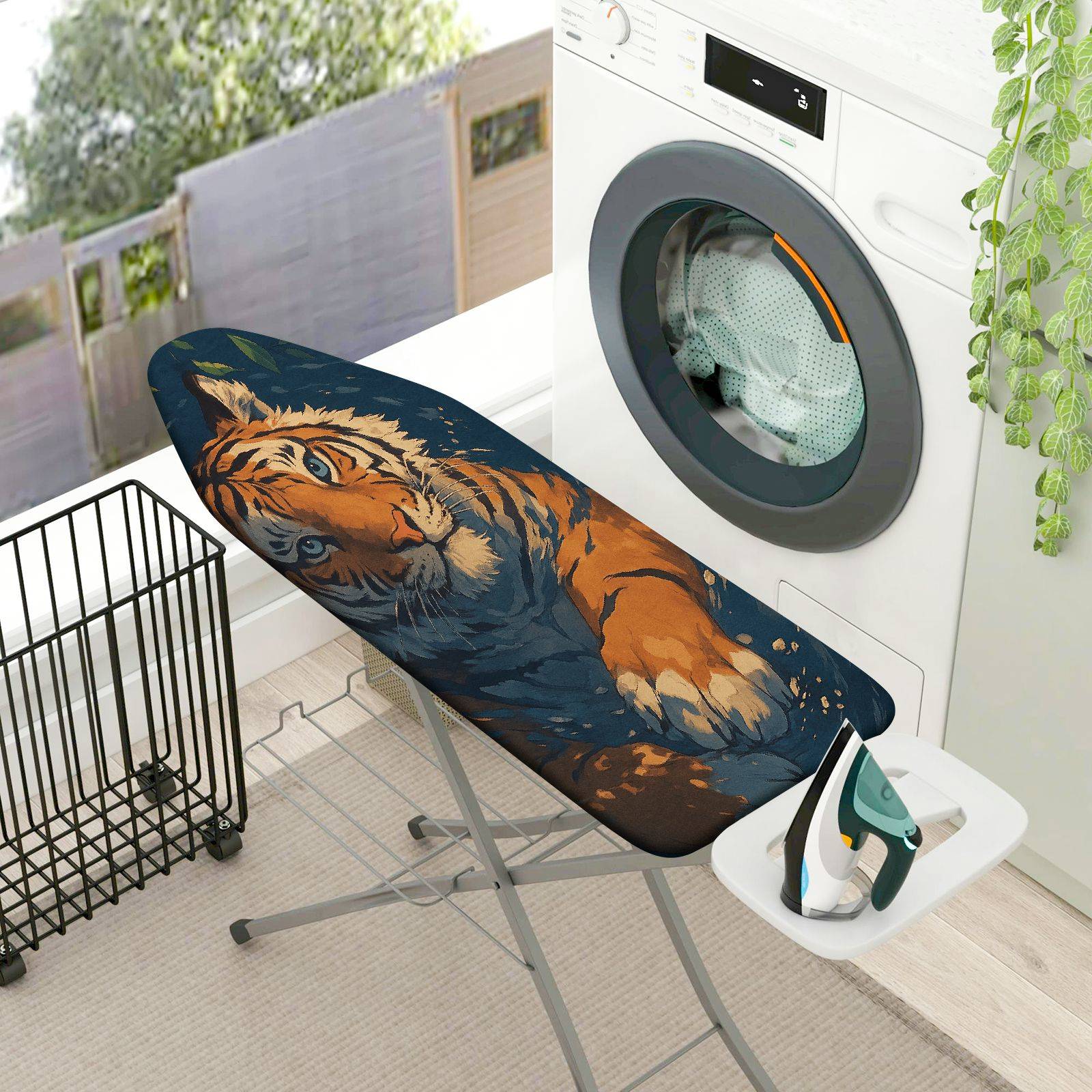 1-Piece Animal Wildlife Art  Ironing Board Cover, Universal Size, Without Board