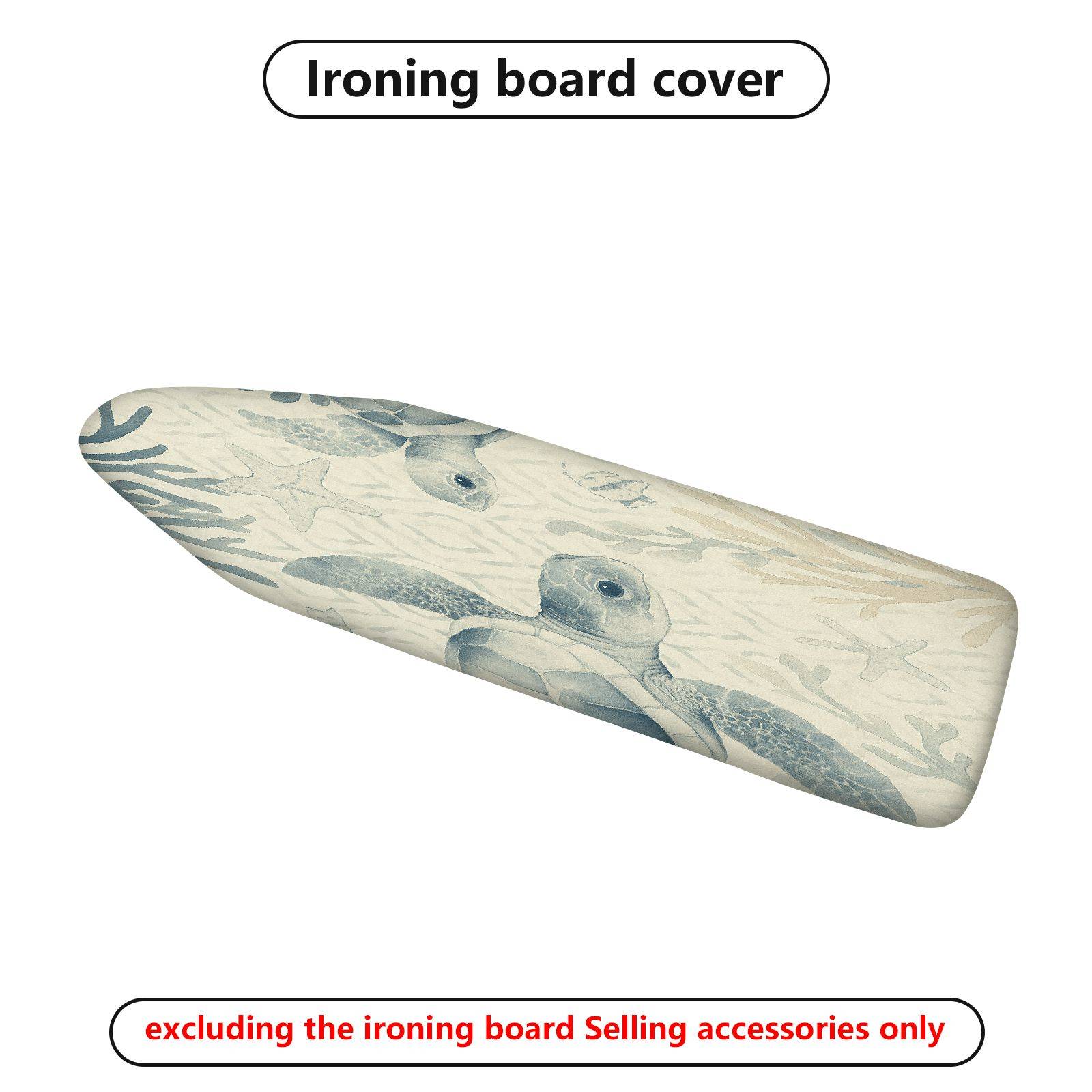 1-Piece Sea Turtle Ocean Coral  Ironing Board Cover, Universal Size, Without Board