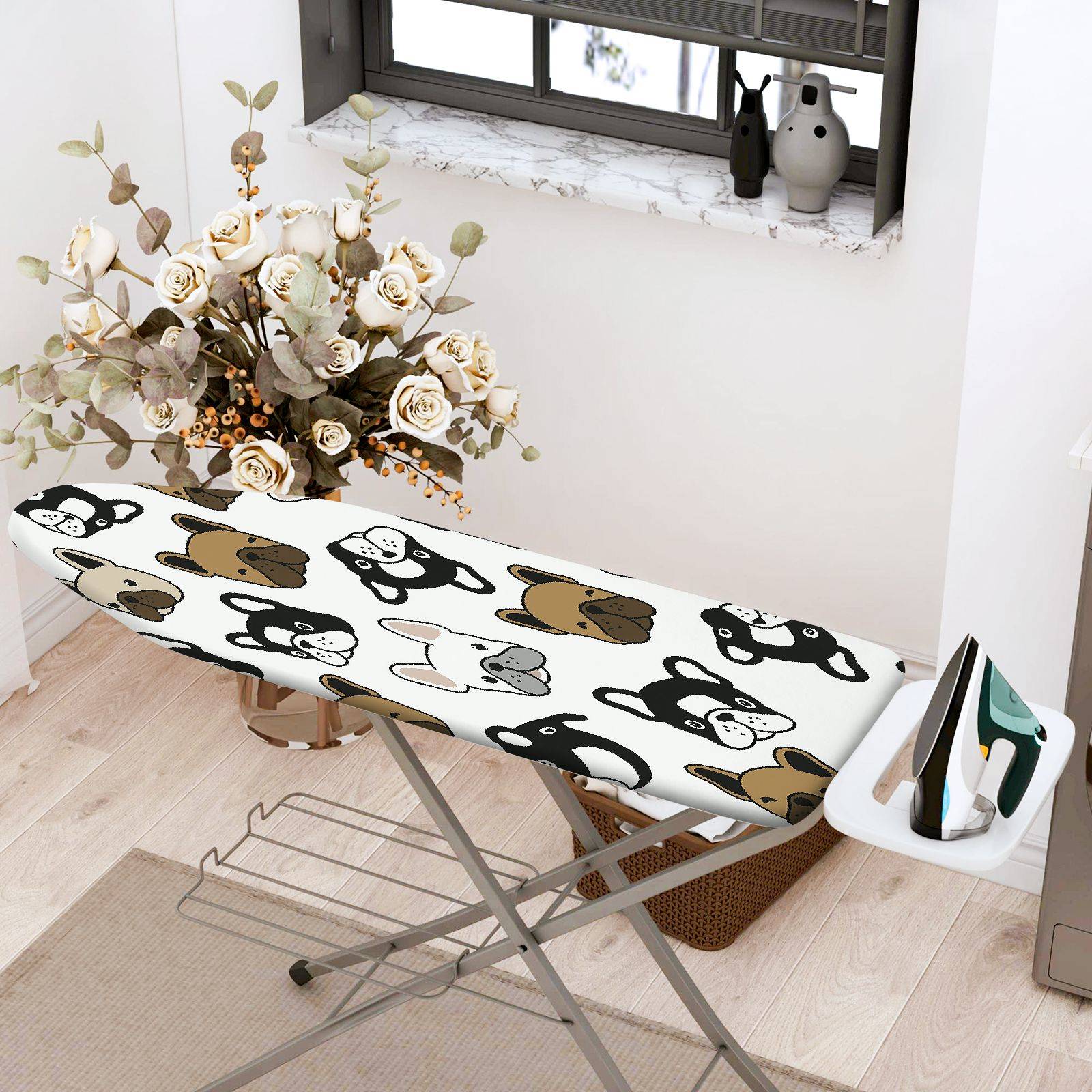 1-Piece Dog Pattern Animal  Ironing Board Cover, Universal Size, Without Board