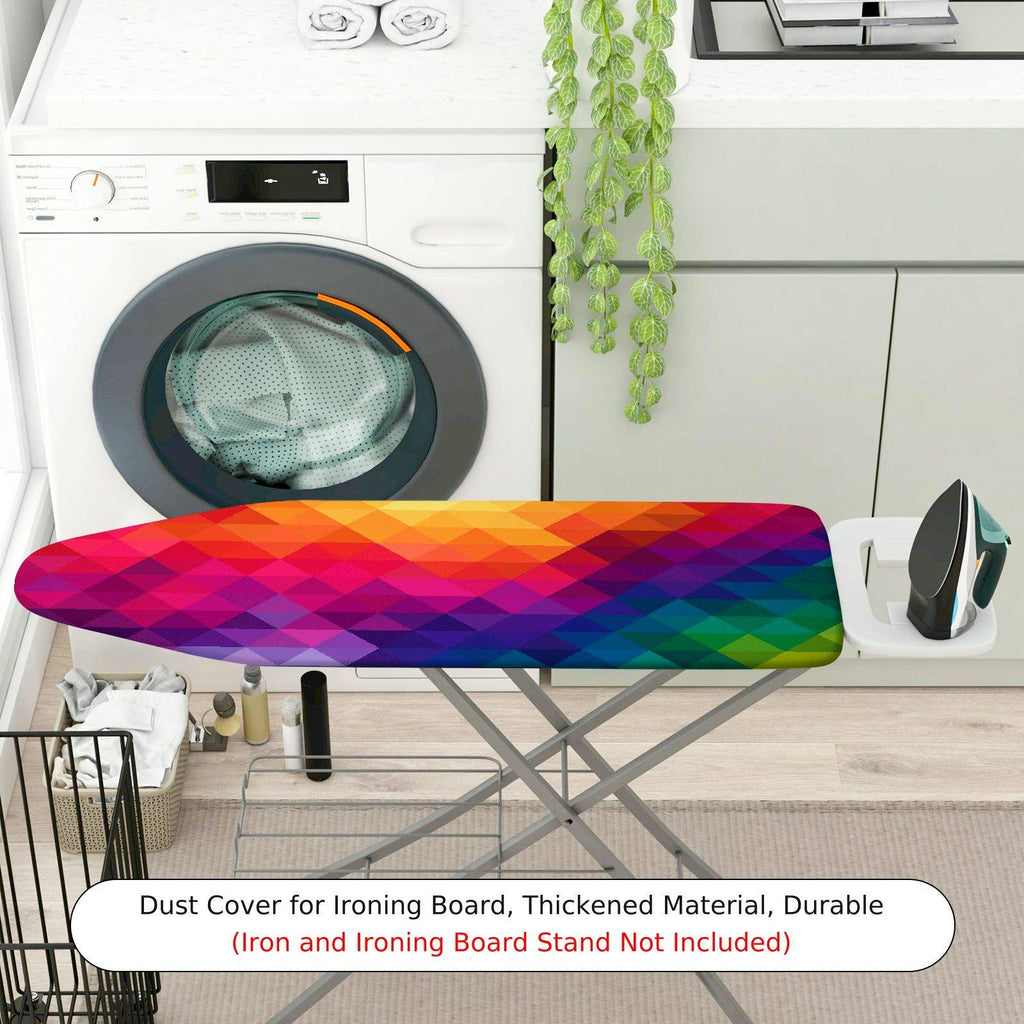 1-Piece Colorful Geometric Abstract  Ironing Board Cover, Universal Size, Without Board