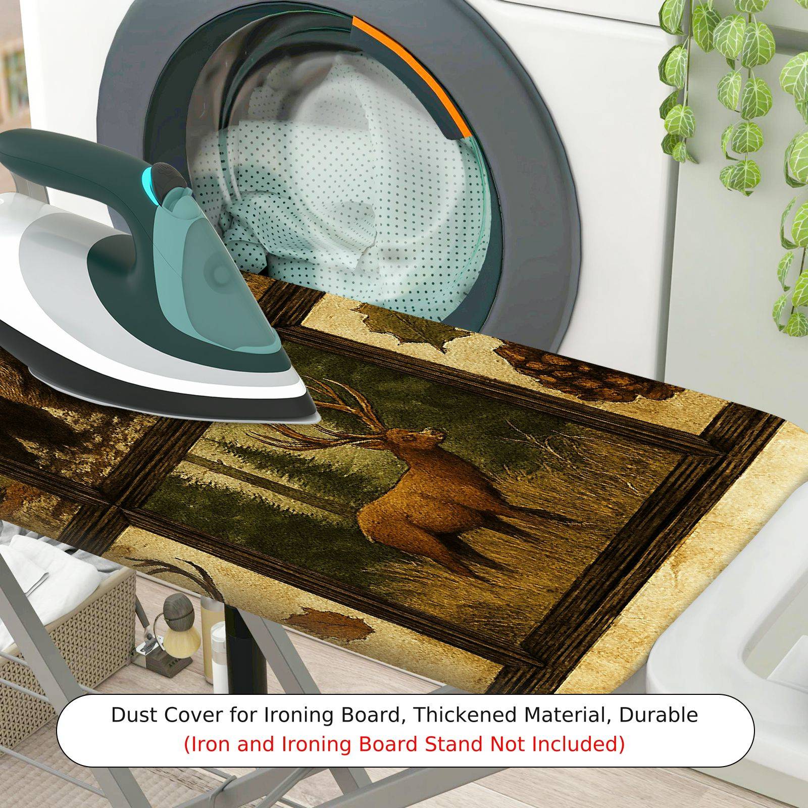 1-Piece Forest Animal Nature  Ironing Board Cover, Universal Size, Without Board