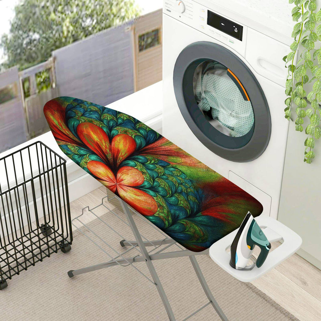 1-Piece Abstract Colorful Floral  Ironing Board Cover, Universal Size, Without Board