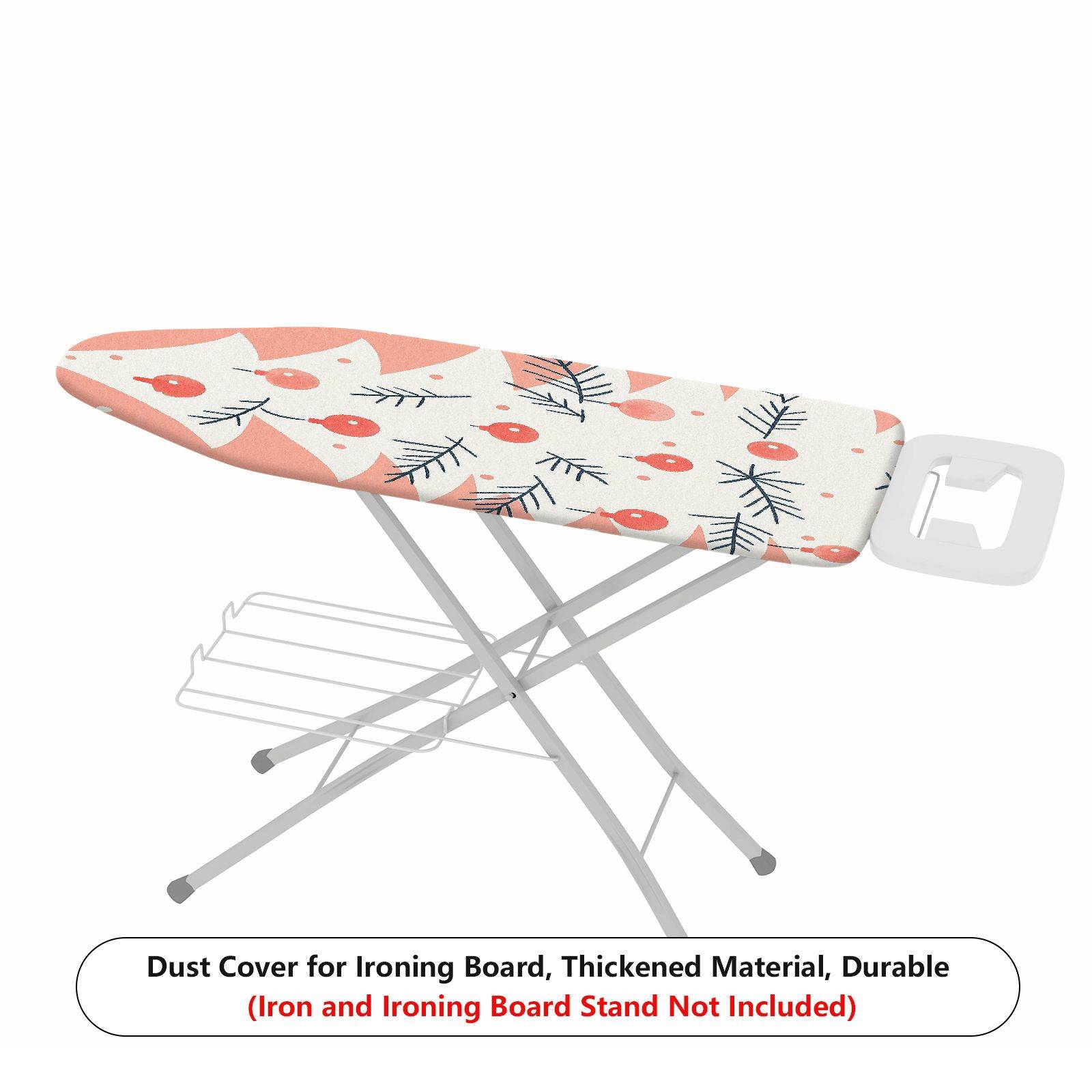 1-Piece Christmas Tree Festive Red Holiday  Ironing Board Cover, Universal Size, Without Board