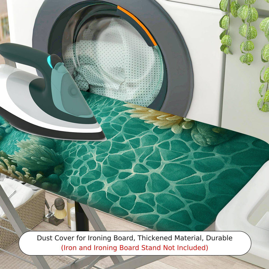 1-Piece Ocean Coral Fish  Ironing Board Cover, Universal Size, Without Board