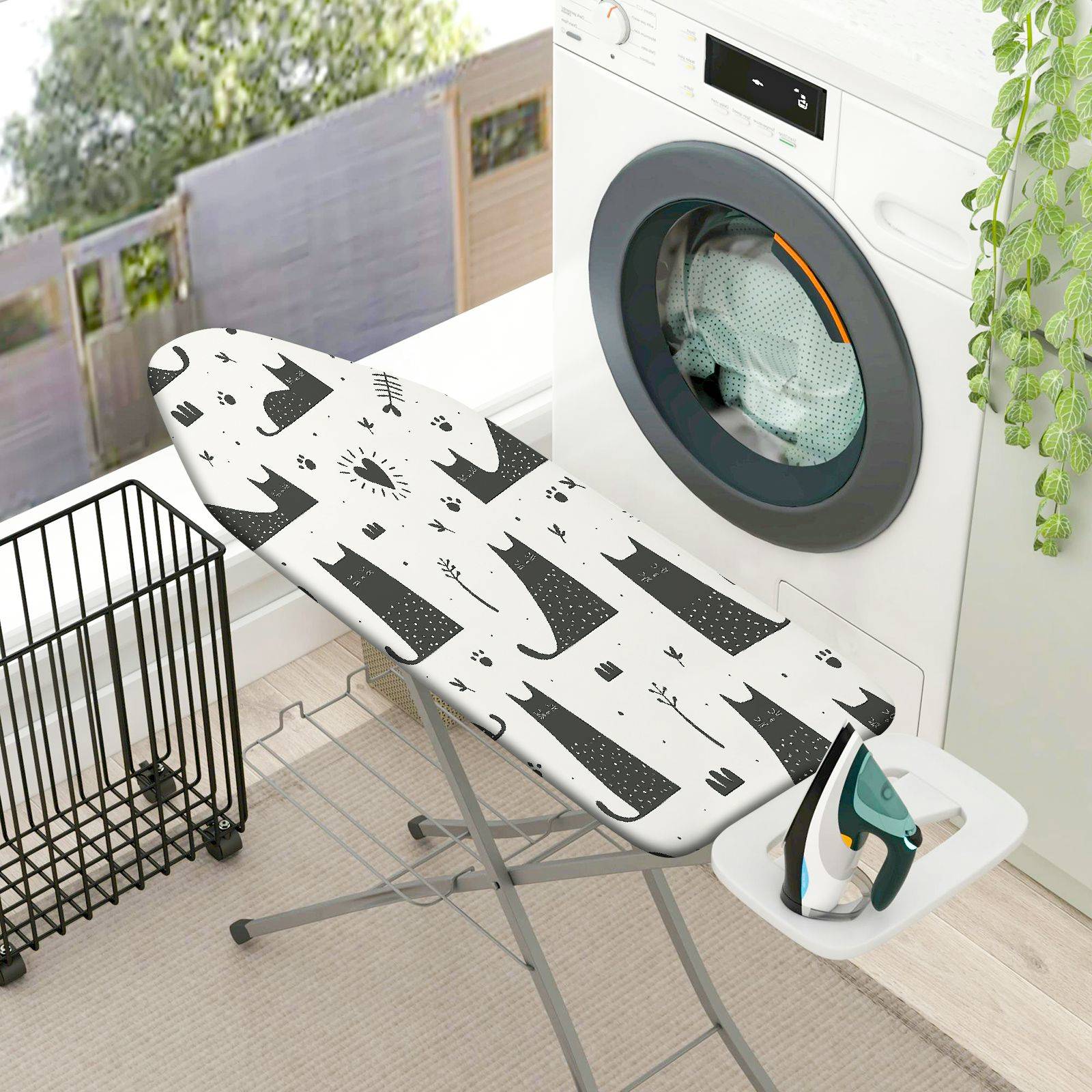 1-Piece Bear  Animal  Ironing Board Cover, Universal Size, Without Board