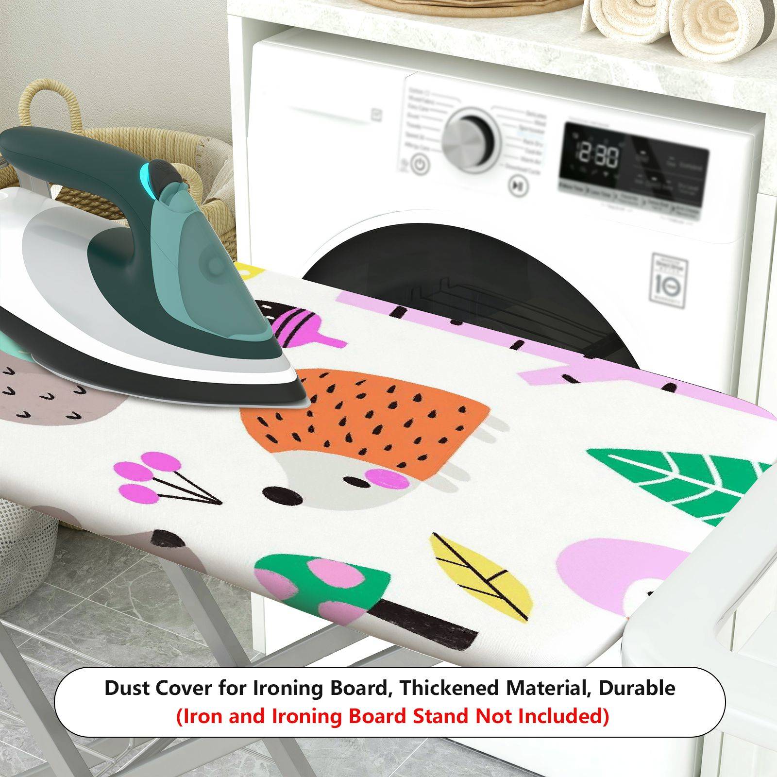 1-Piece Cute Owl Forest Animal Theme  Ironing Board Cover, Universal Size, Without Board