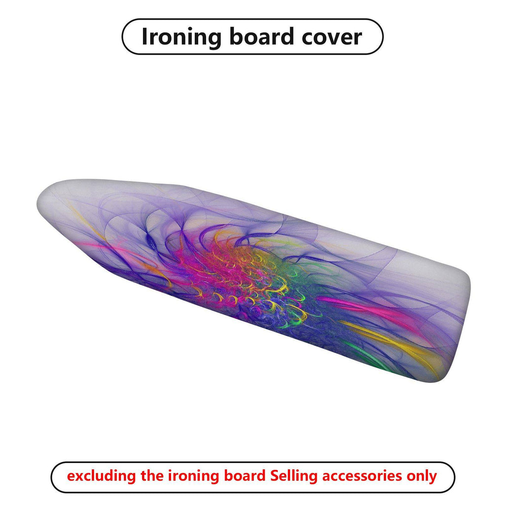 1-Piece Abstract Swirl Colorful Pattern  Ironing Board Cover, Universal Size, Without Board
