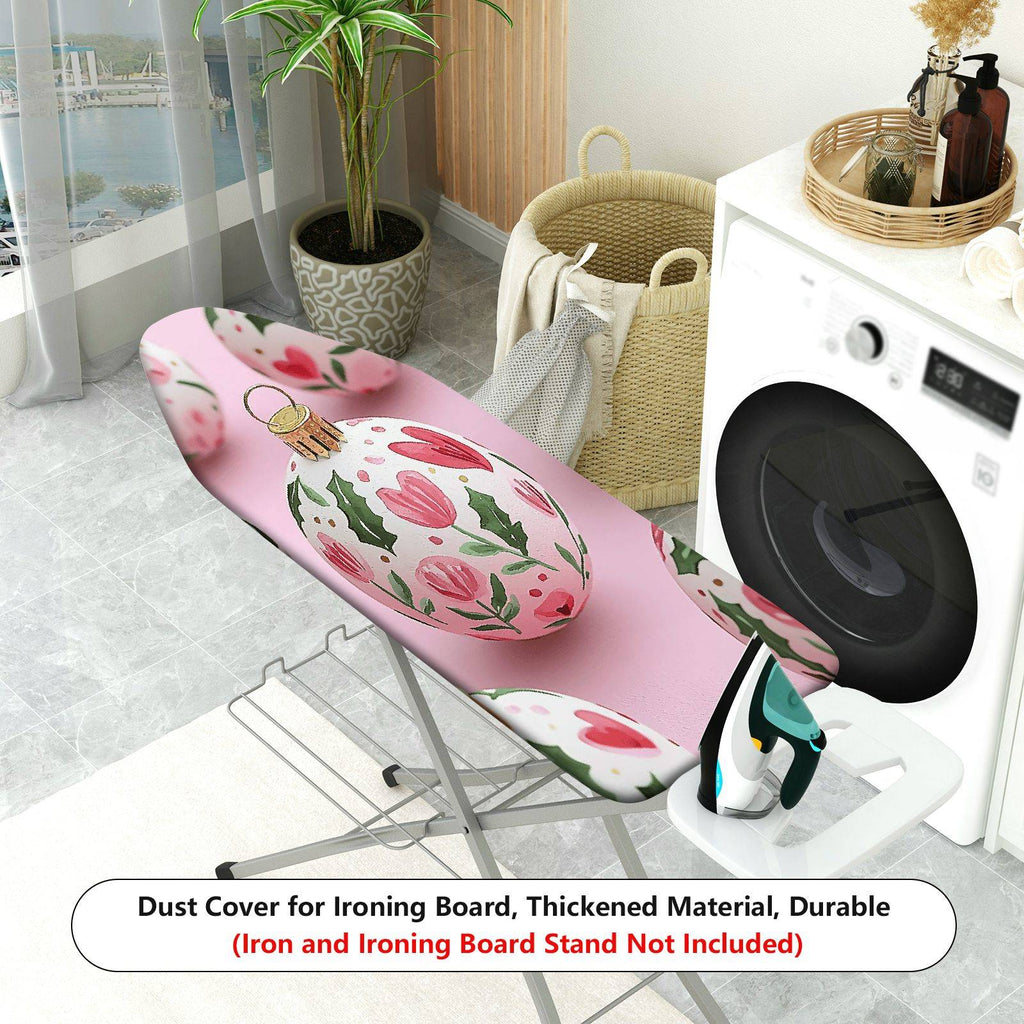 1-Piece Christmas Floral Decorative  Ironing Board Cover, Universal Size, Without Board