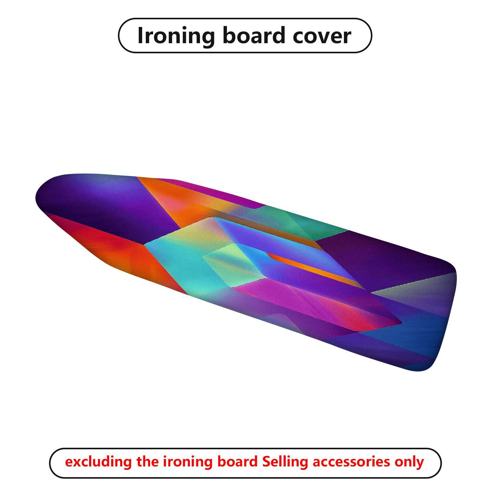 1-Piece Colorful Geometric Abstract  Ironing Board Cover, Universal Size, Without Board