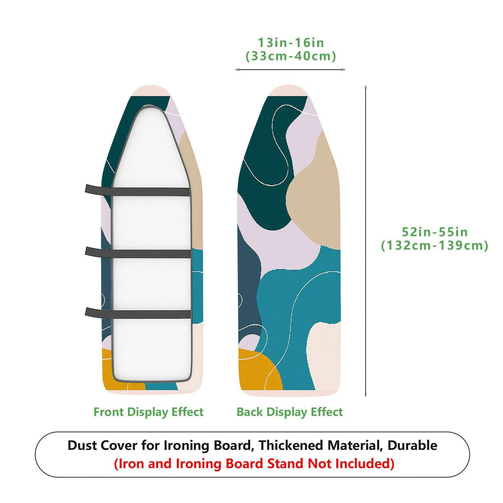 1-Piece Abstract Art Colorful Modern  Ironing Board Cover, Universal Size, Without Board