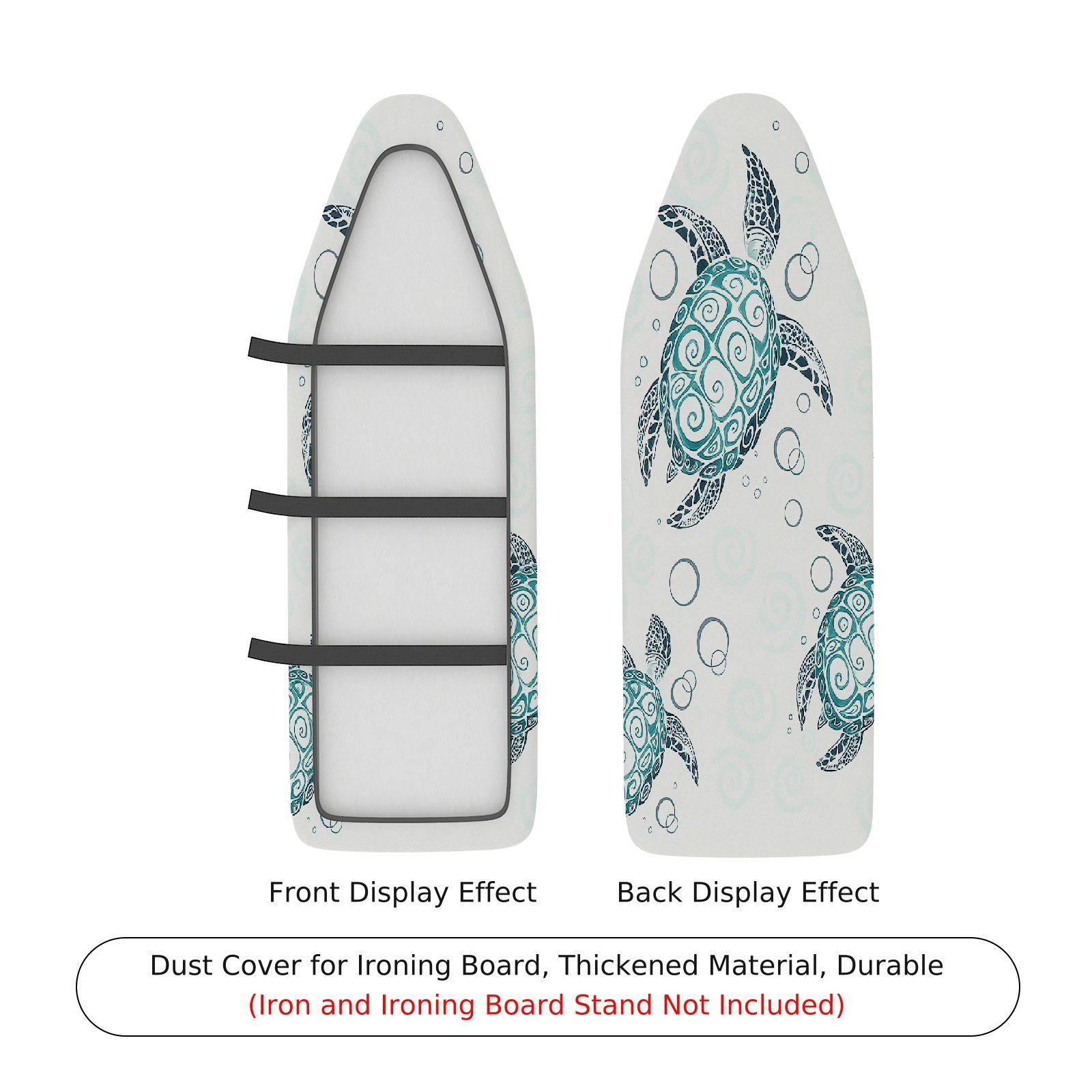 1-Piece Sea Turtle Ocean Marine  Ironing Board Cover, Universal Size, Without Board