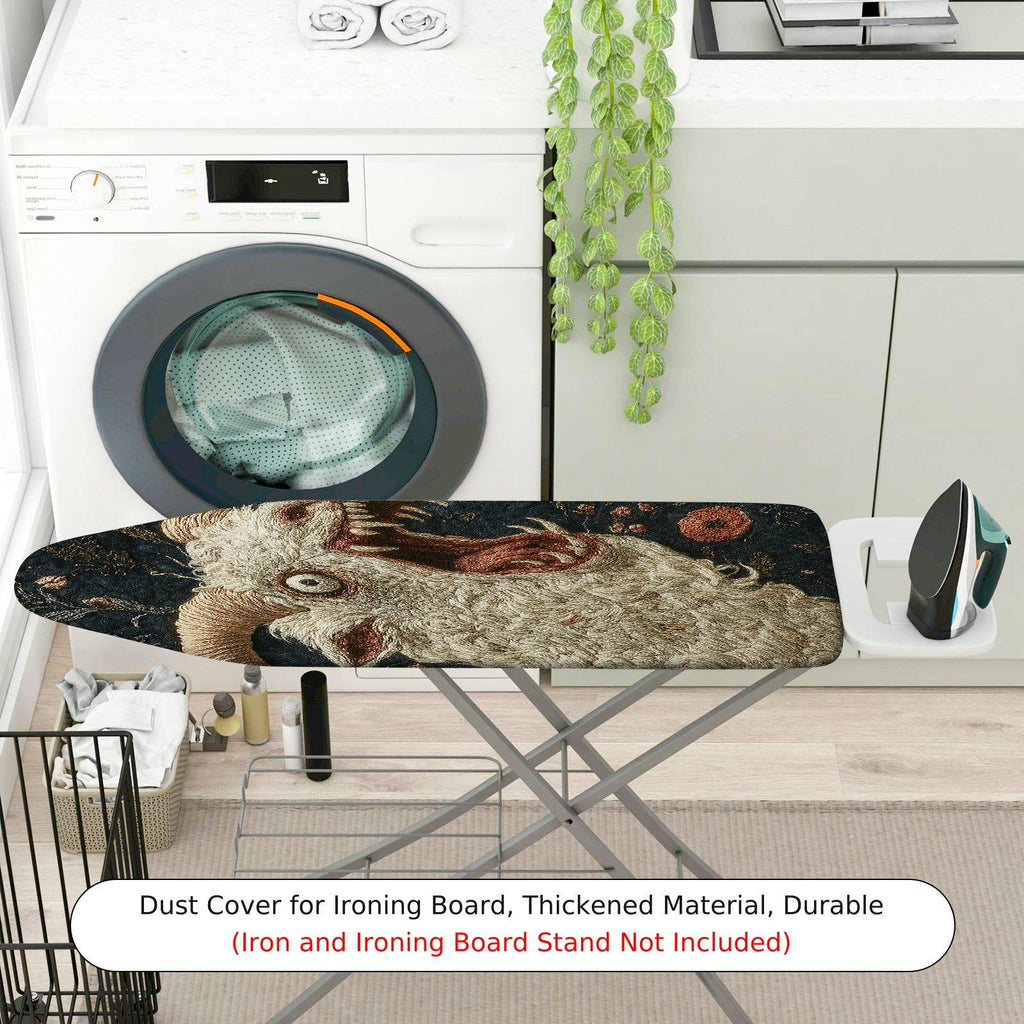 1-Piece Artistic Animal Vintage  Ironing Board Cover, Universal Size, Without Board