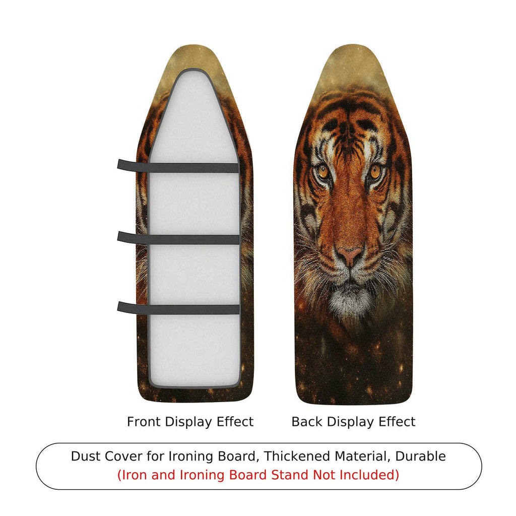1-Piece Tiger Animal Print Art  Ironing Board Cover, Universal Size, Without Board