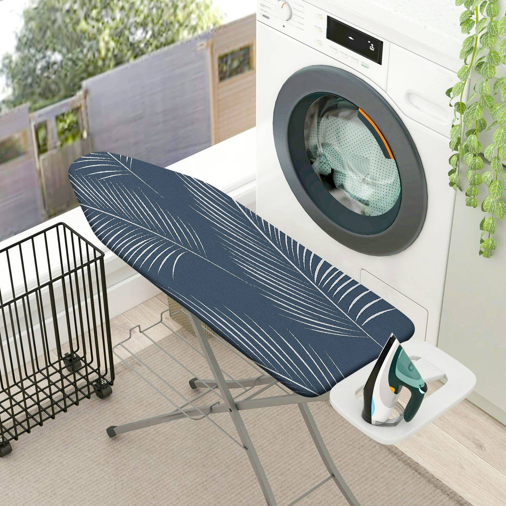 1-Piece Abstract Leaf Pattern Navy  Ironing Board Cover, Universal Size, Without Board