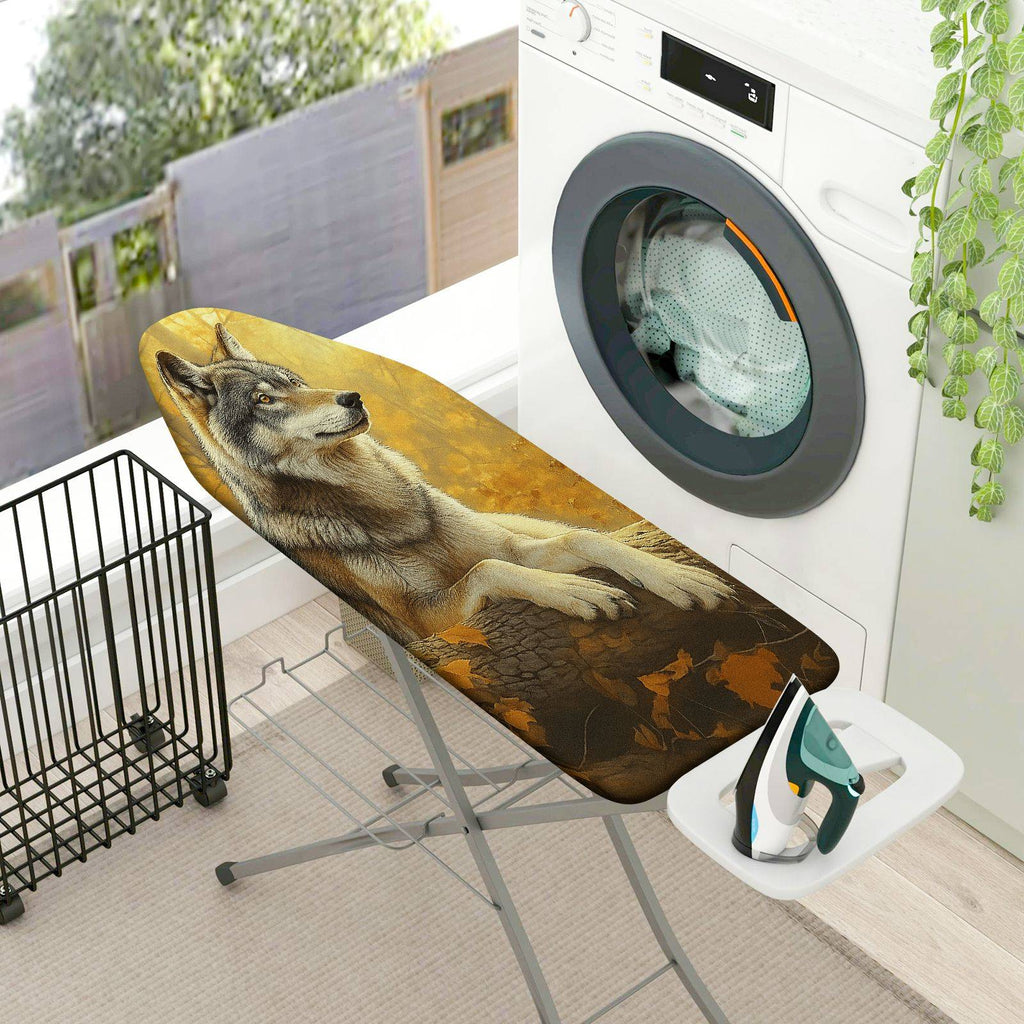 1-Piece Wolf Animal Nature  Ironing Board Cover, Universal Size, Without Board