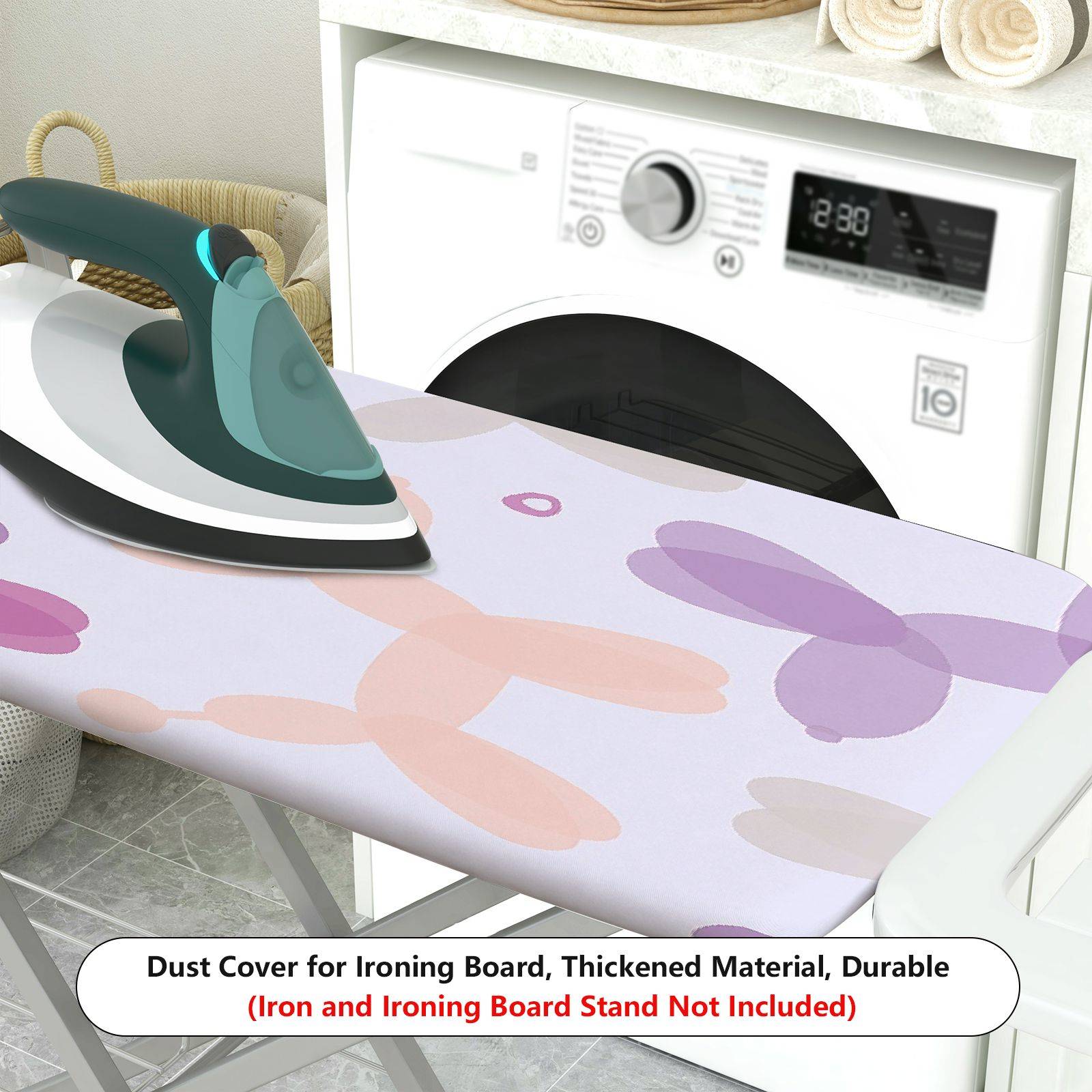 1-Piece Balloon Animal Pattern Multicolor Fun  Ironing Board Cover, Universal Size, Without Board