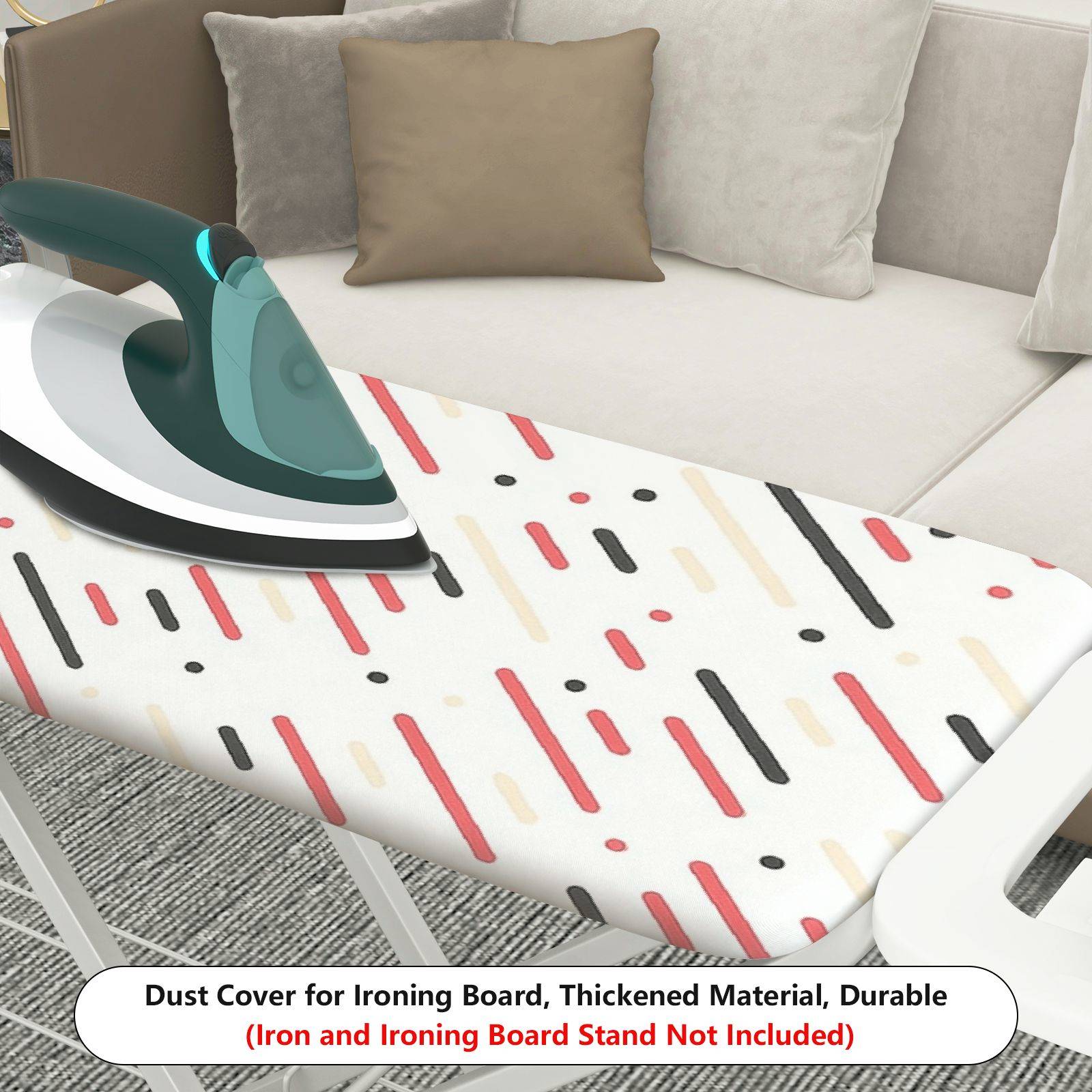 1-Piece Abstract Stripes Modern Contemporary  Ironing Board Cover, Universal Size, Without Board