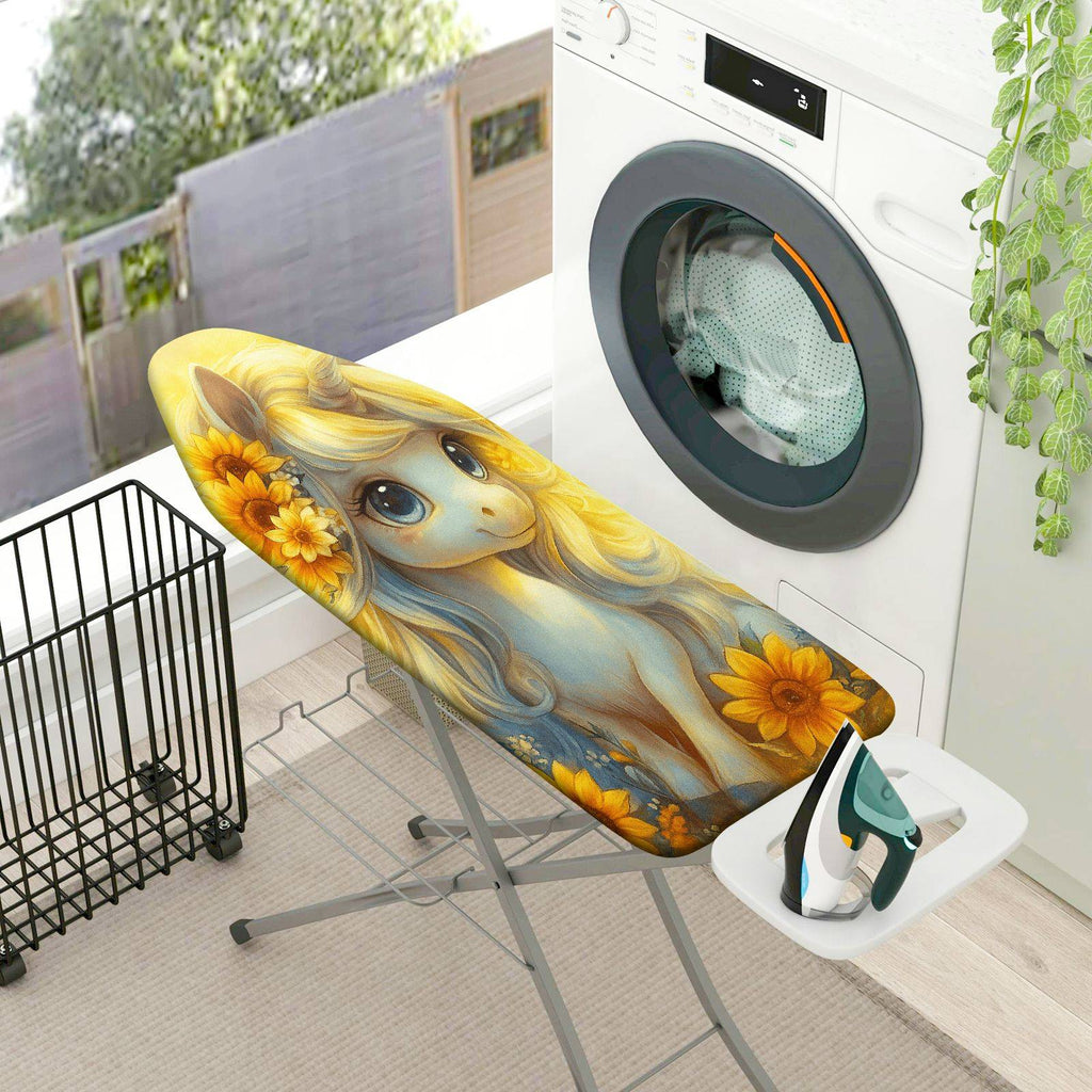 1-Piece Unicorn Sunflower Animal  Ironing Board Cover, Universal Size, Without Board