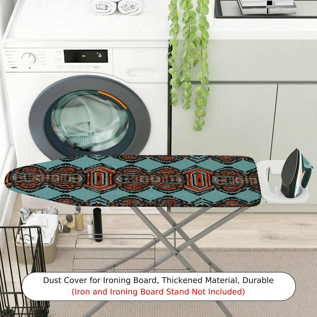 1-Piece Geometric Retro Tribal  Ironing Board Cover, Universal Size, Without Board