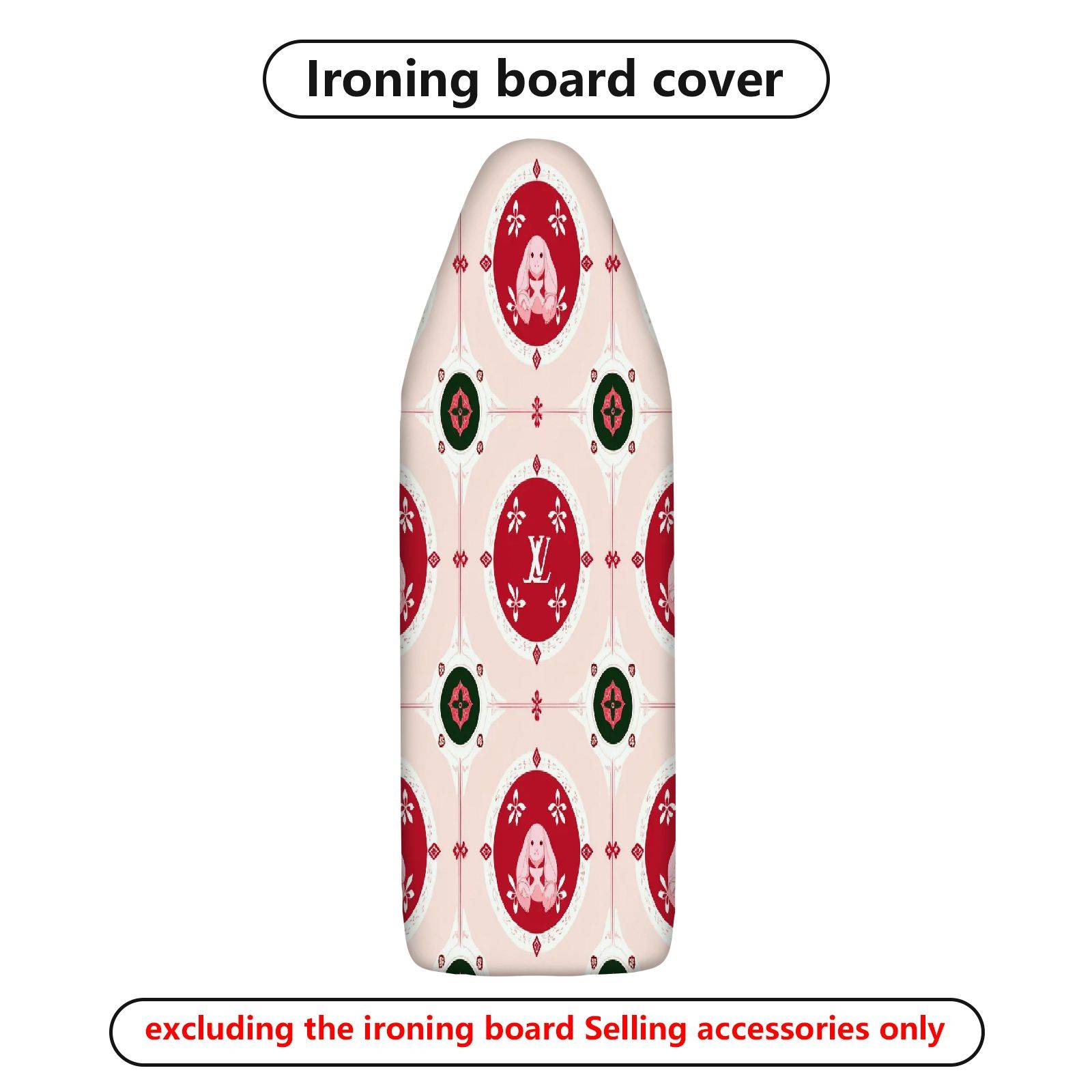 1-Piece Christmas Red Green Pattern  Ironing Board Cover, Universal Size, Without Board