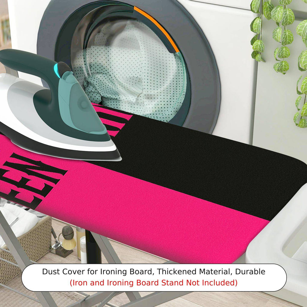 1-Piece Queen Crown Pink  Ironing Board Cover, Universal Size, Without Board