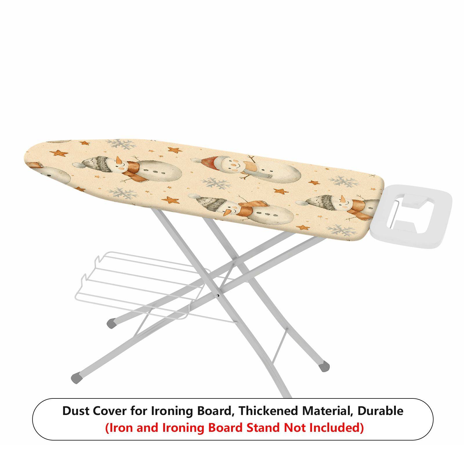 1-Piece Snowman Christmas Snowflake  Ironing Board Cover, Universal Size, Without Board