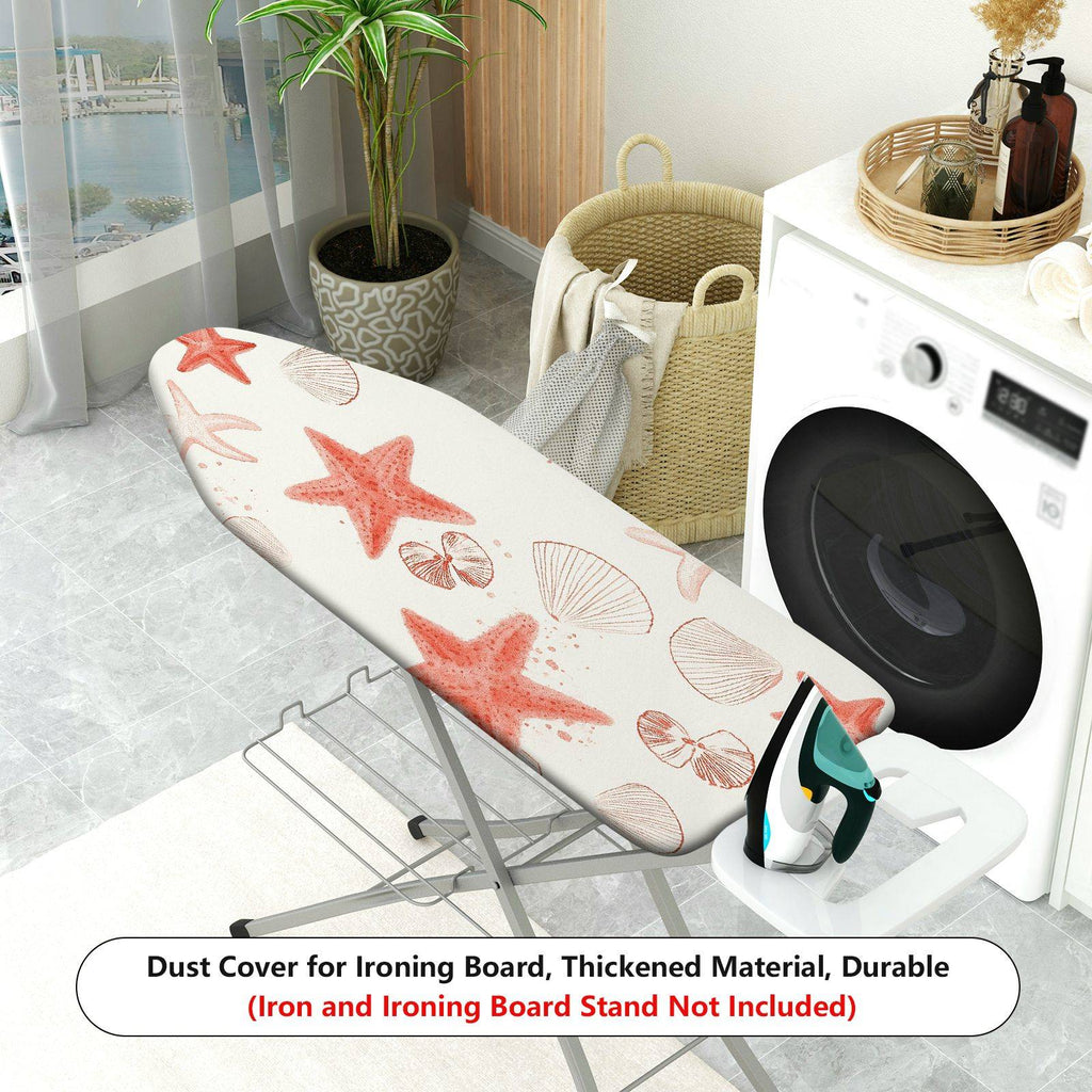 1-Piece Starfish Shell Ocean  Ironing Board Cover, Universal Size, Without Board