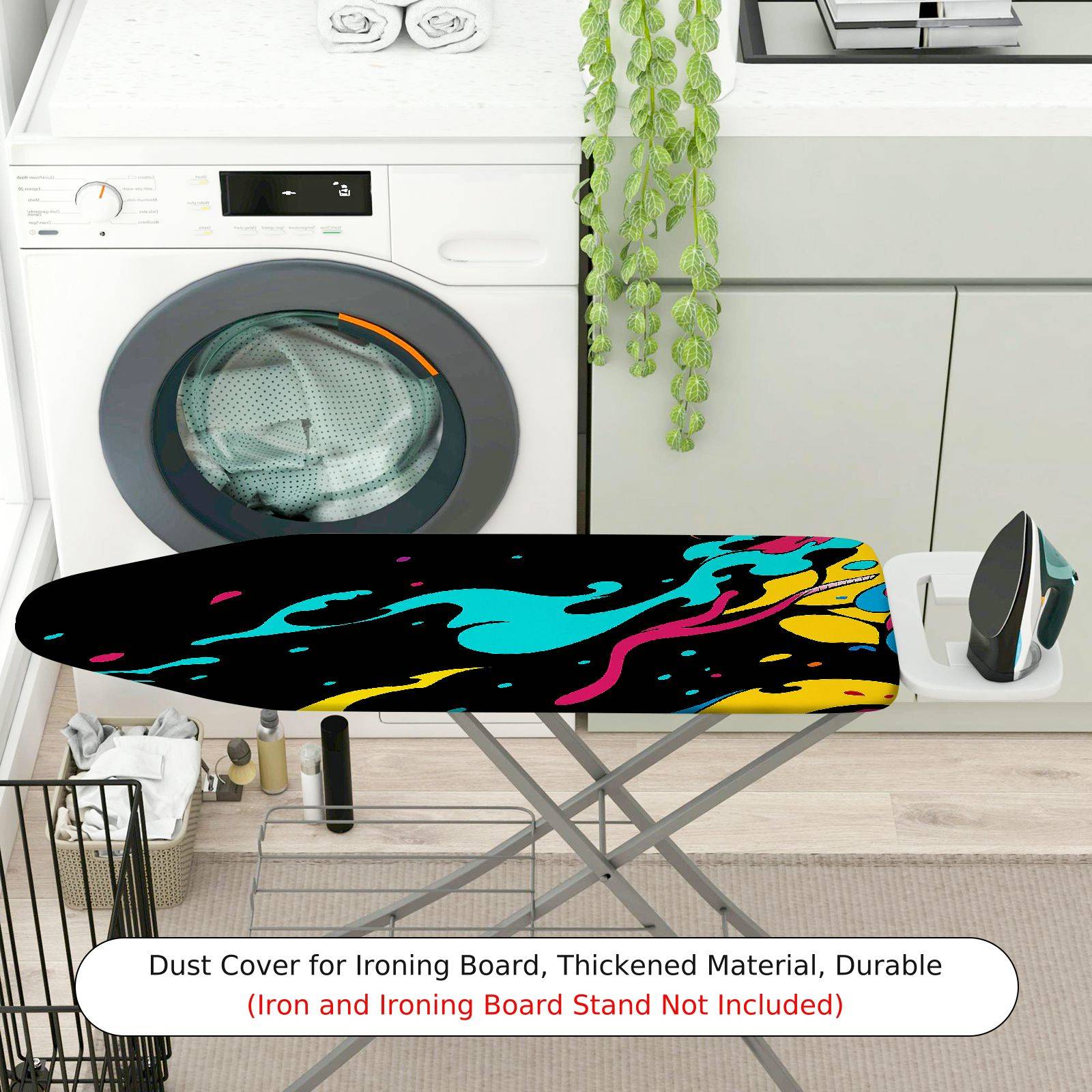 1-Piece Abstract Colorful Artistic  Ironing Board Cover, Universal Size, Without Board