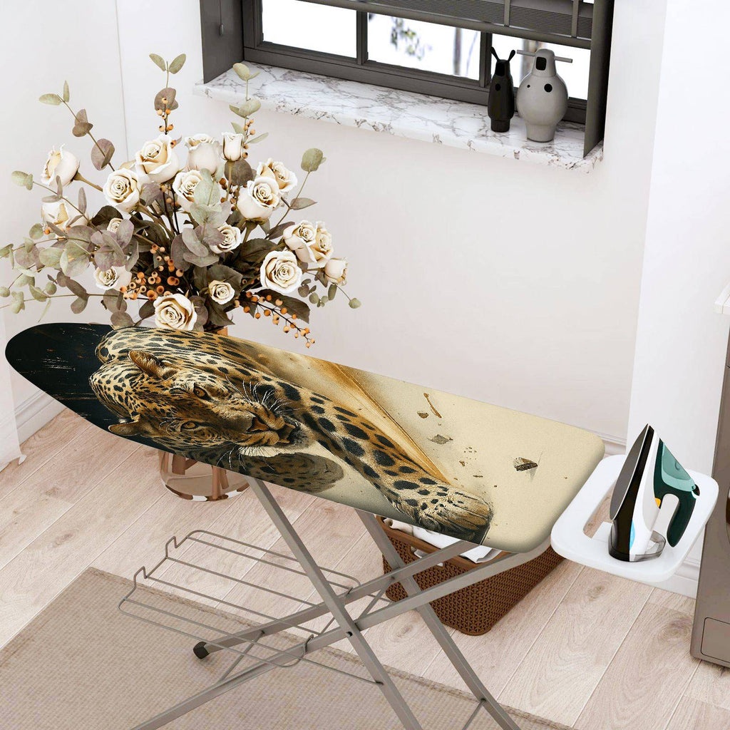 1-Piece Leopard Animal Print Jungle  Ironing Board Cover, Universal Size, Without Board