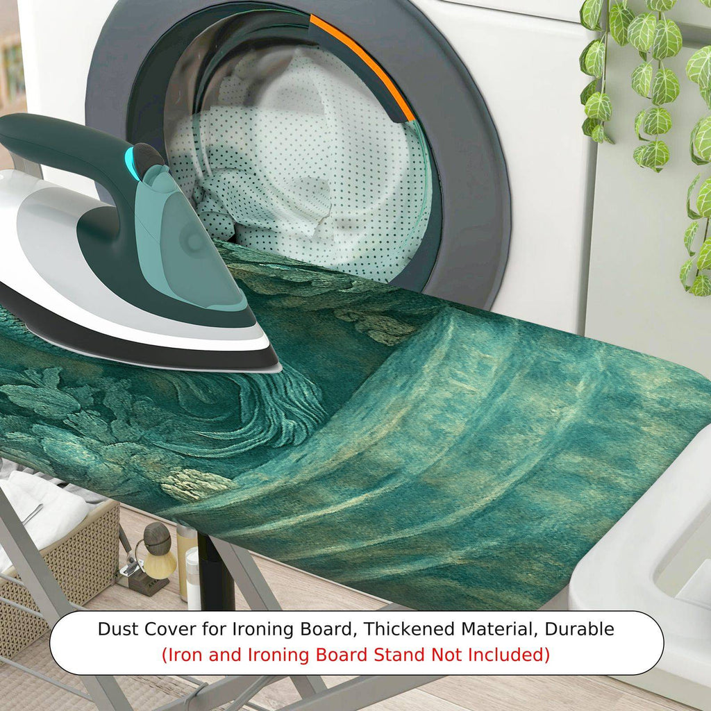 1-Piece Vintage  Ocean Fantasy  Ironing Board Cover, Universal Size, Without Board