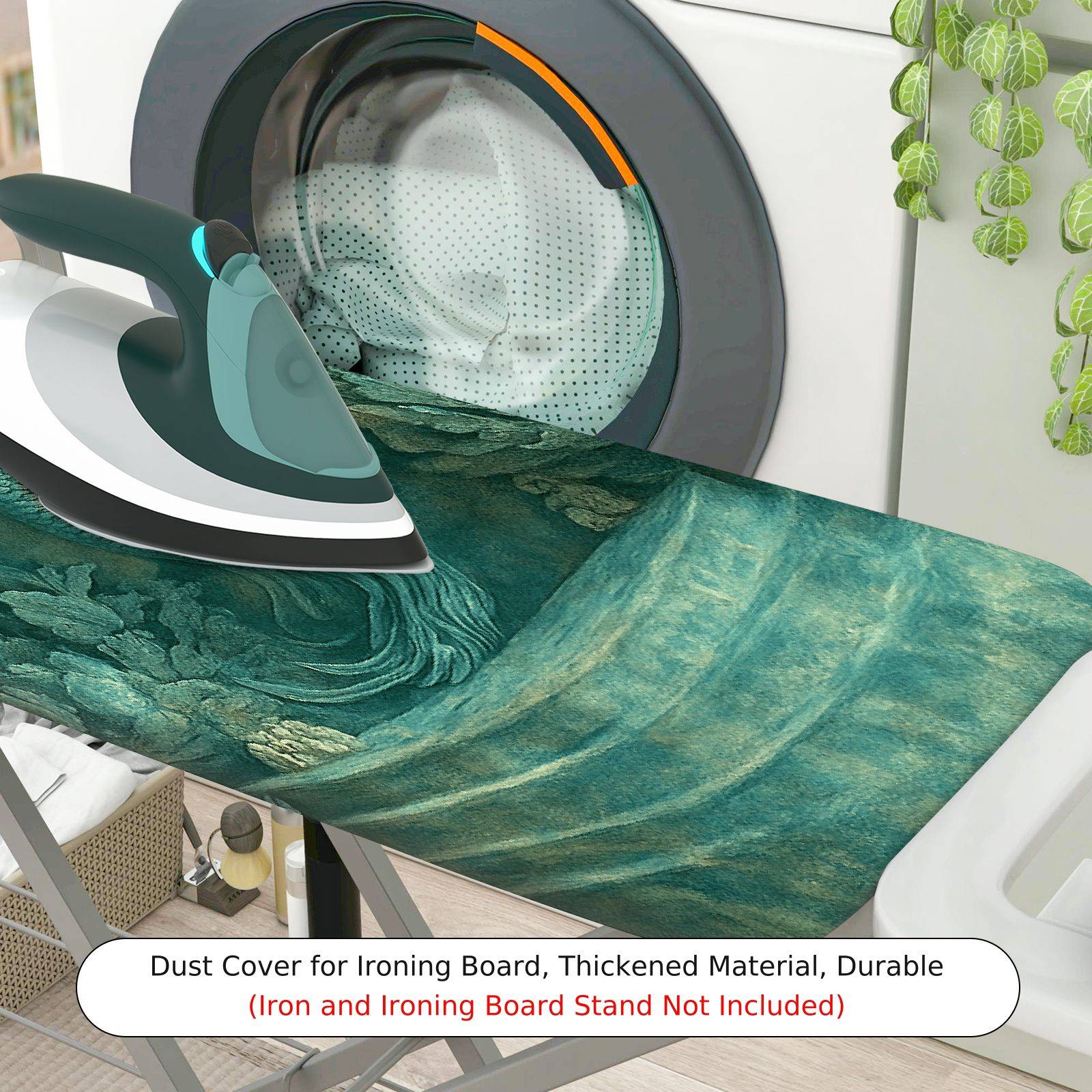 1-Piece Vintage  Ocean Fantasy  Ironing Board Cover, Universal Size, Without Board