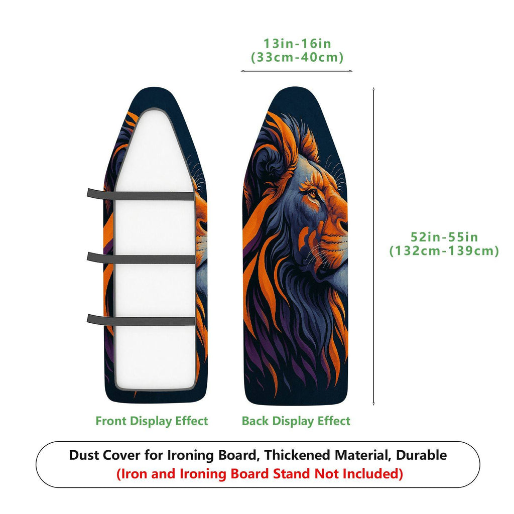 1-Piece Lion Animal Art  Ironing Board Cover, Universal Size, Without Board