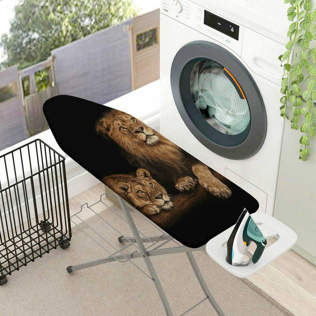 1-Piece Lion Pattern Animal Wildlife  Ironing Board Cover, Universal Size, Without Board