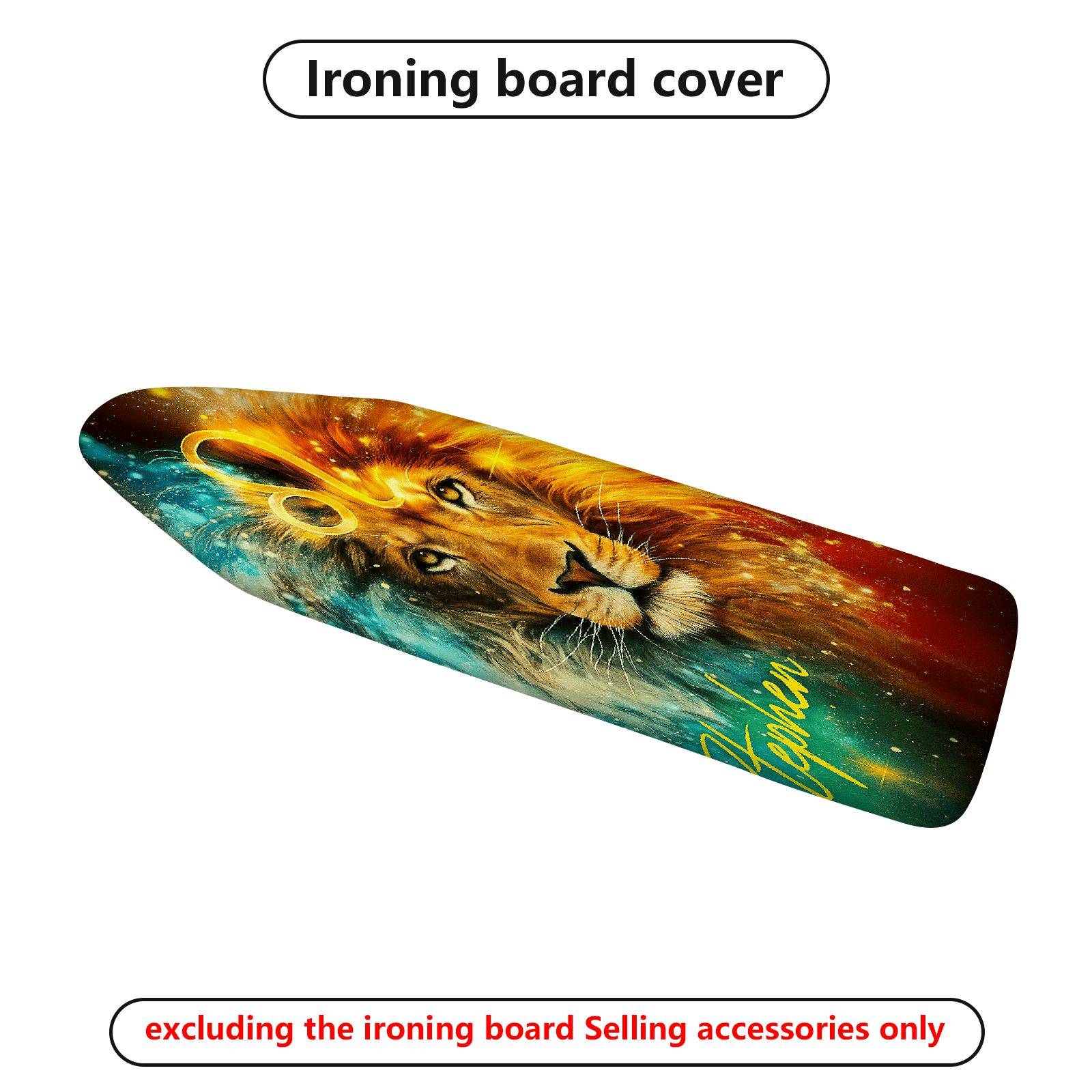 1-Piece Lion Galaxy Abstract  Ironing Board Cover, Universal Size, Without Board