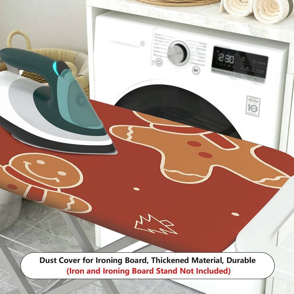 1-Piece Christmas Gingerbread Snow  Ironing Board Cover, Universal Size, Without Board