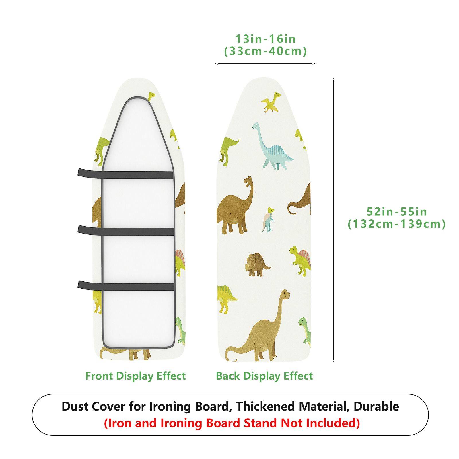 1-Piece Dinosaur  Animal  Ironing Board Cover, Universal Size, Without Board