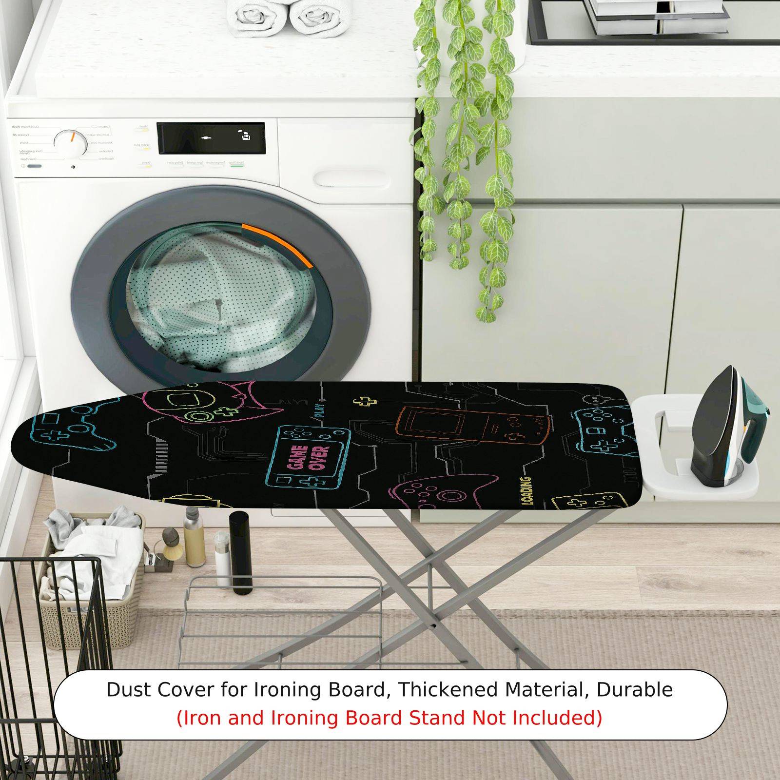 1-Piece Game Console Controller Retro  Ironing Board Cover, Universal Size, Without Board