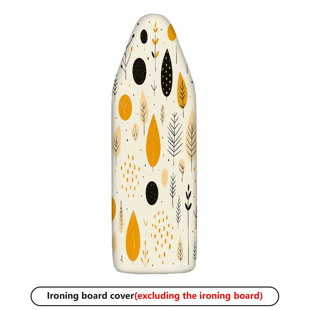 1-Piece Abstract Yellow Leaf Pattern Autumn Theme  Ironing Board Cover, Universal Size, Without Board