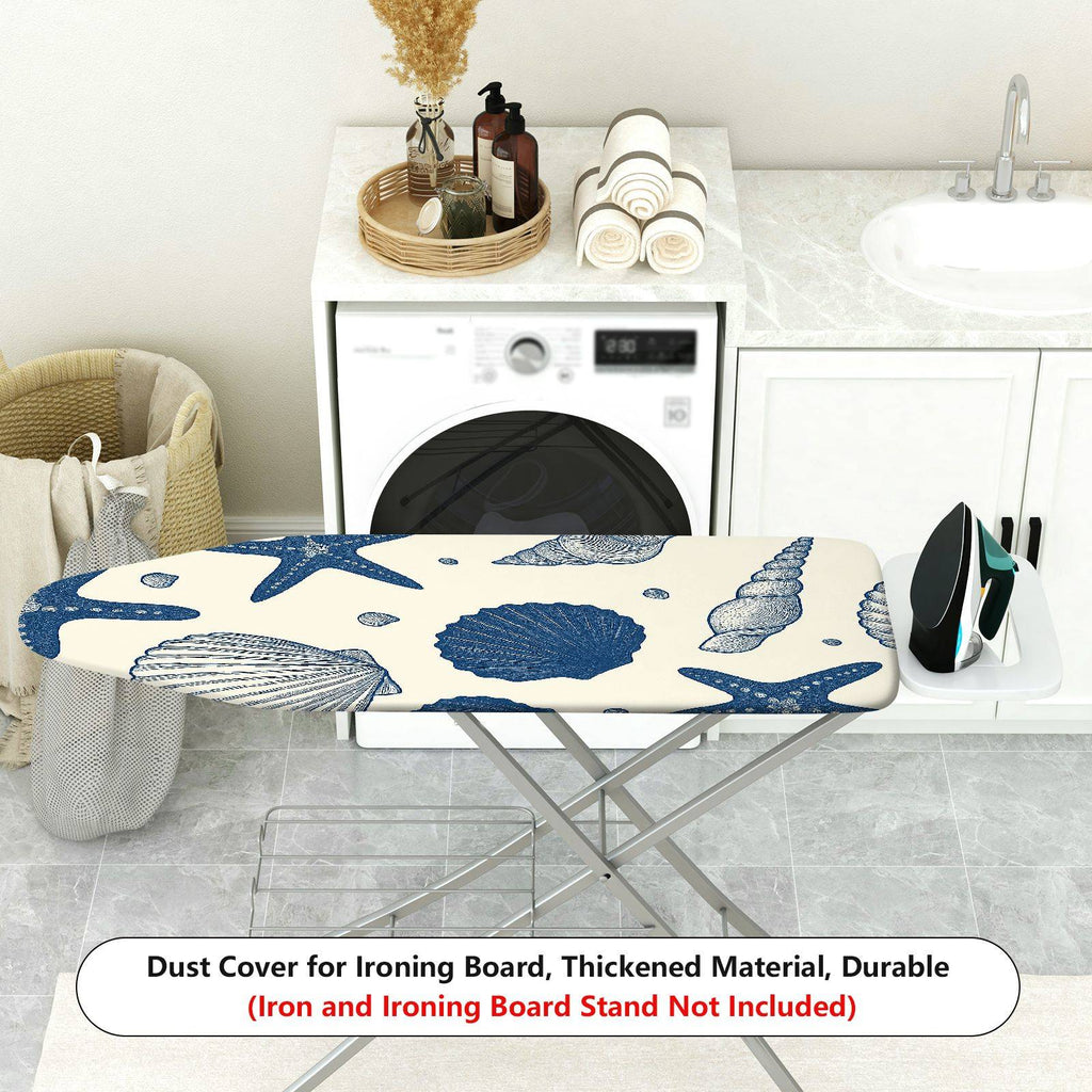 1-Piece Seashell Starfish Ocean  Ironing Board Cover, Universal Size, Without Board
