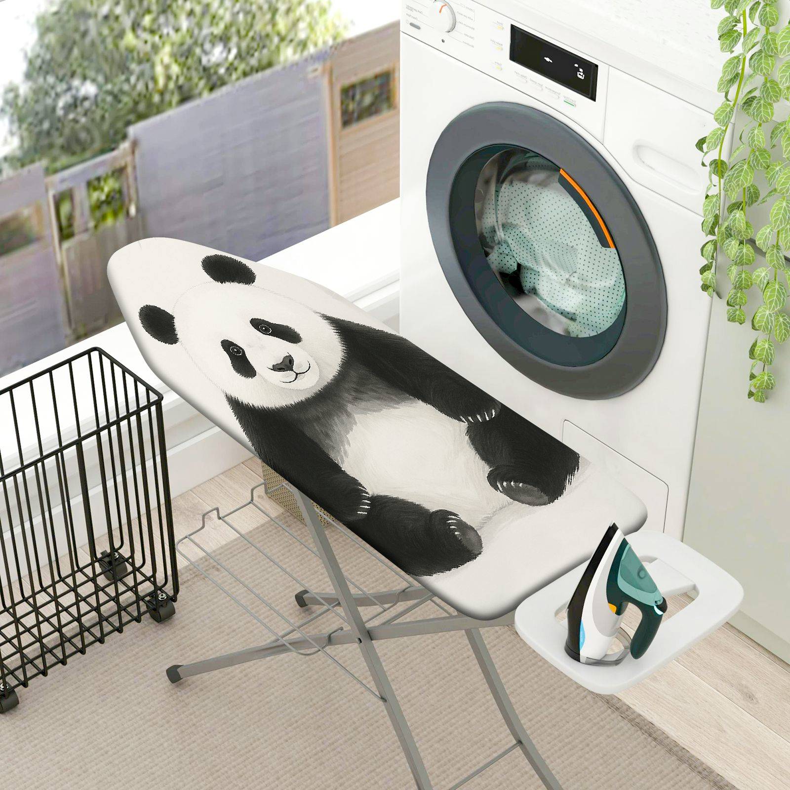 1-Piece Panda Cute Animal  Ironing Board Cover, Universal Size, Without Board