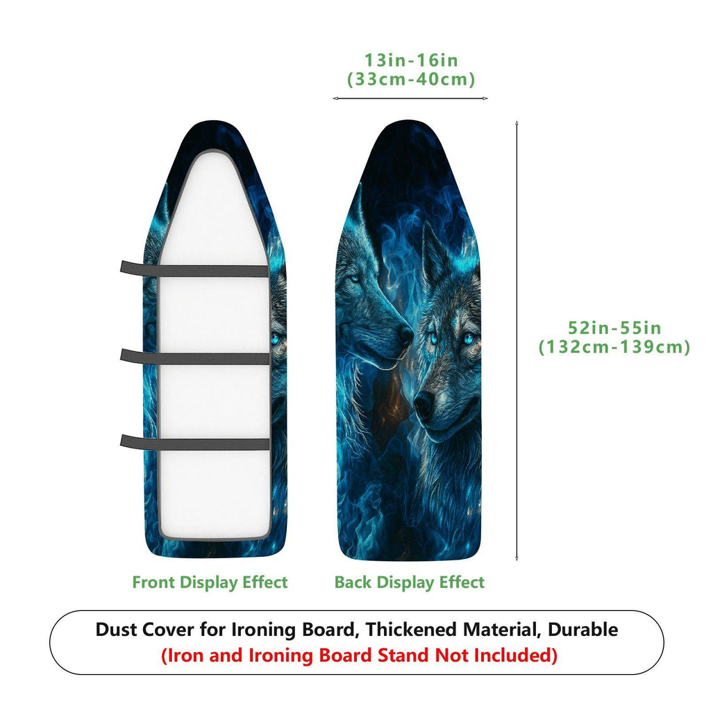 1-Piece Wolf Animal Nature  Ironing Board Cover, Universal Size, Without Board