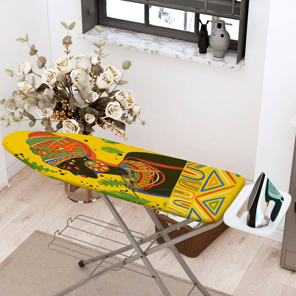 1-Piece Abstract Colorful Tribal  Ironing Board Cover, Universal Size, Without Board