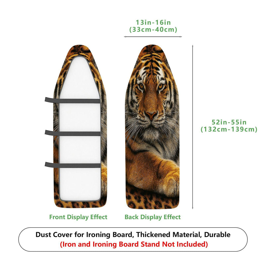 1-Piece Tiger Animal Print Jungle  Ironing Board Cover, Universal Size, Without Board