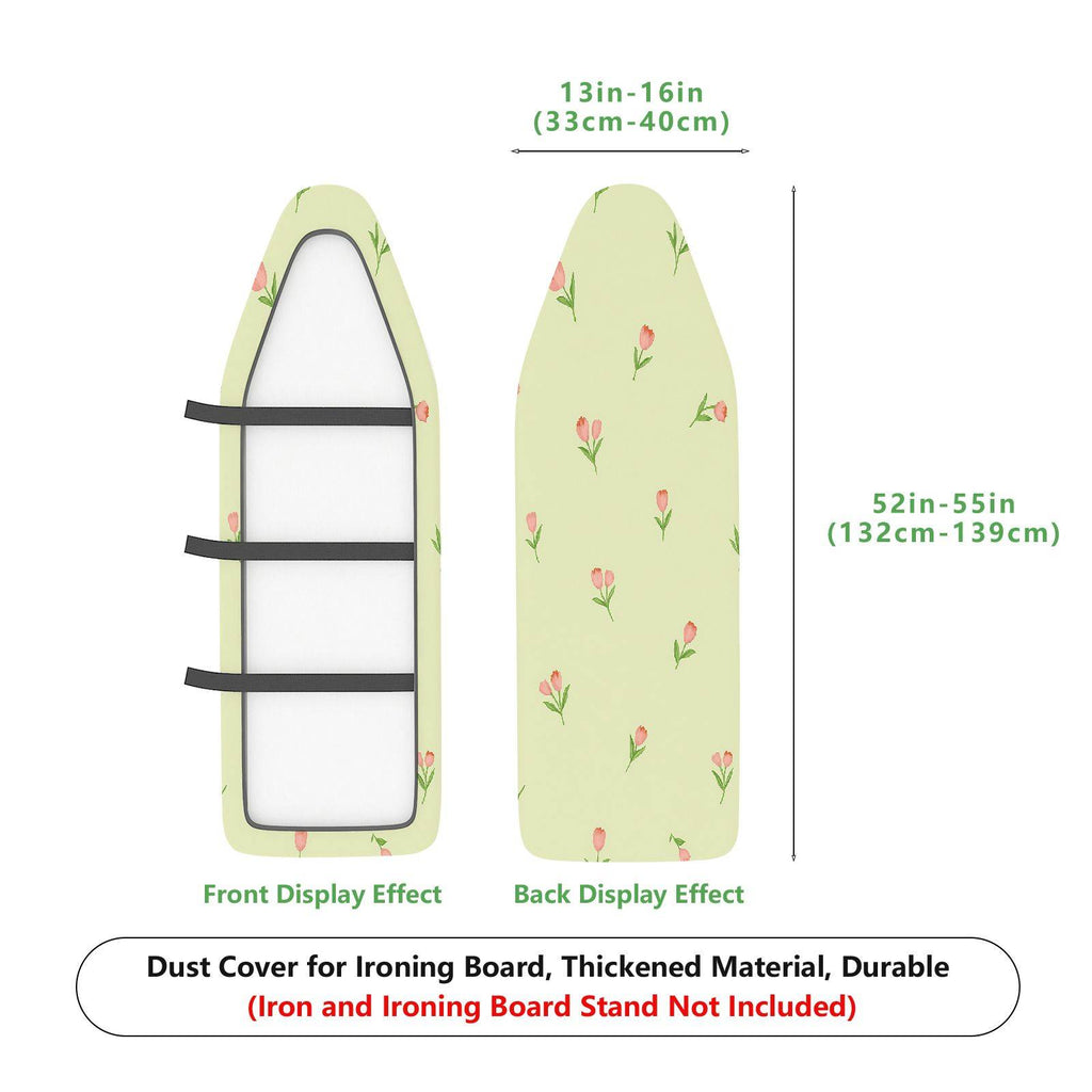 1-Piece Floral Pattern Pink Flowers Spring  Ironing Board Cover, Universal Size, Without Board