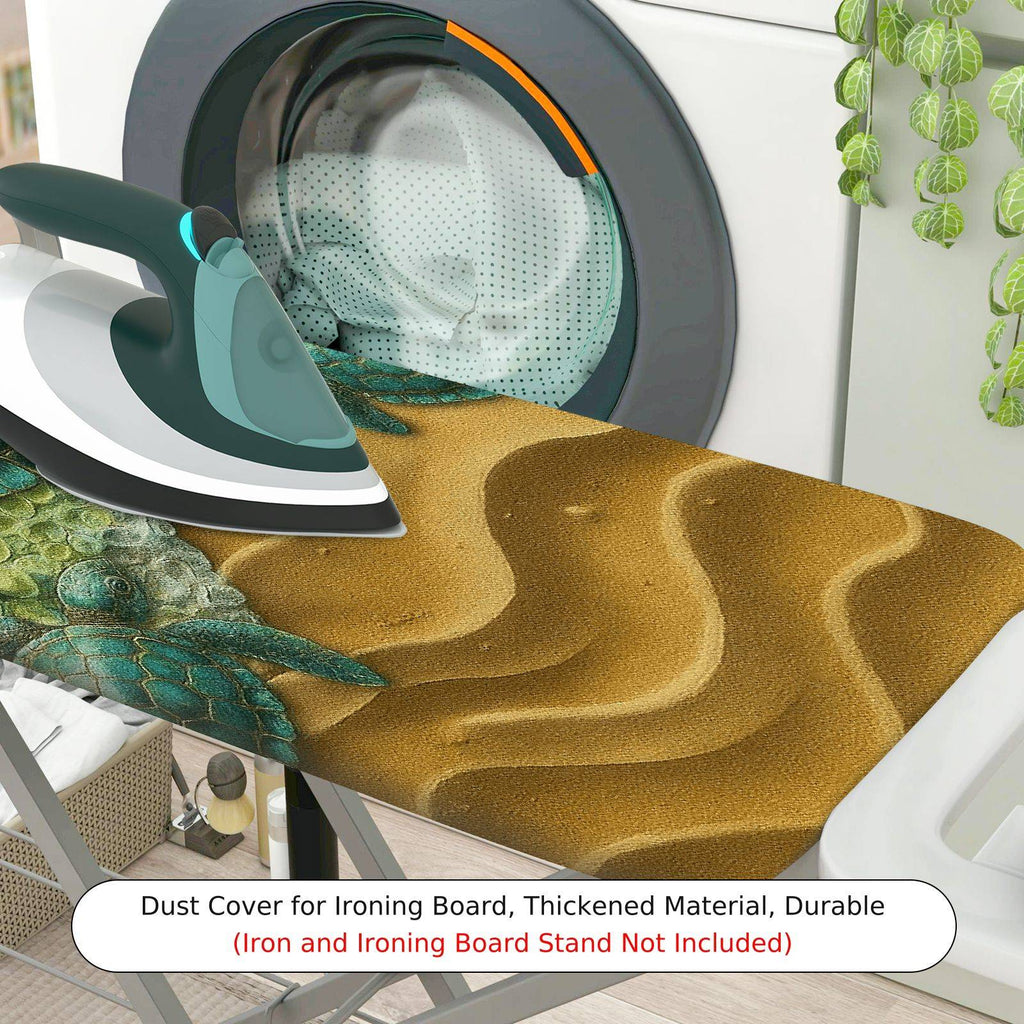 1-Piece Sea Turtle Ocean Beach  Ironing Board Cover, Universal Size, Without Board